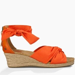 UGG Orange Wedge Sandals